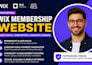 design wix membership website client portal subscription community website